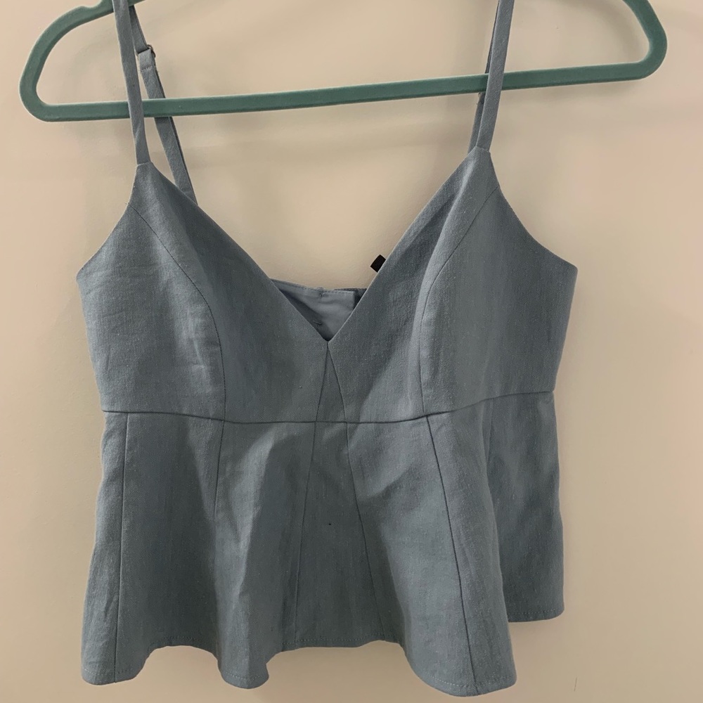 BCBG peplum top